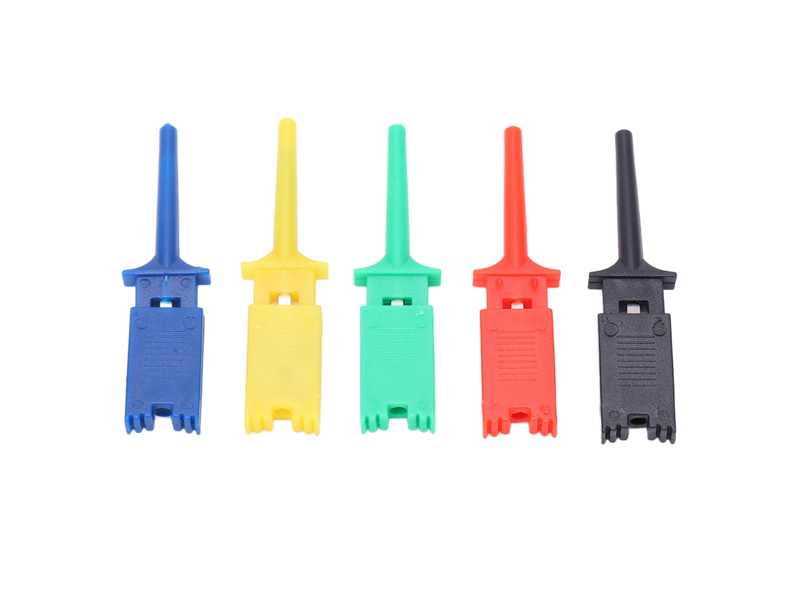 Conjunto de ganchos de teste planos, pinças de teste, acessórios para instrumentos eletrônicos