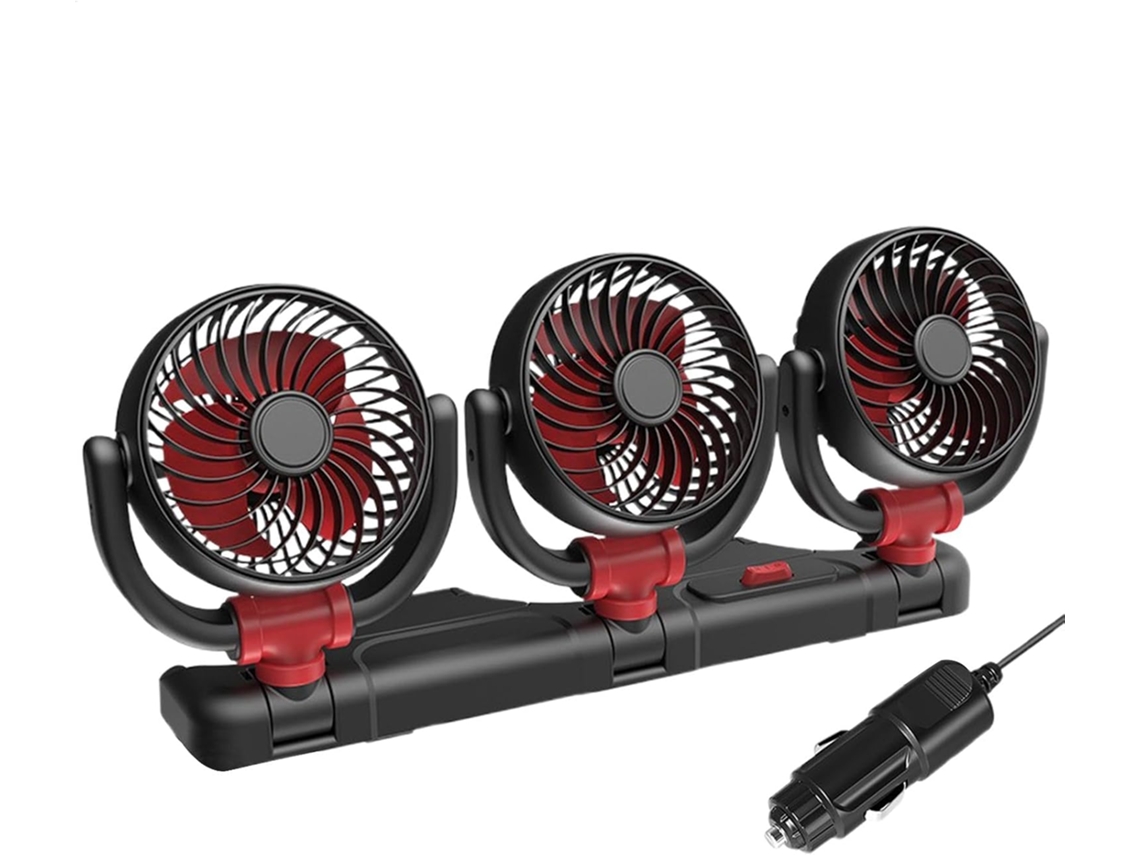 Ventiladores De Carro Com 3 Cabeças, Ventilador Elétrico Para Carro