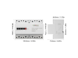 Laxiscreed - Medidor Elétrico Trifásico De 4 Fios Para Medição De Energia E Consumo Em Sistemas De Rail