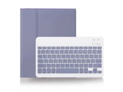 Capa Com Teclado Bluetooth Compatível Com Ipad Pro 11-5-2024, Cor Roxo