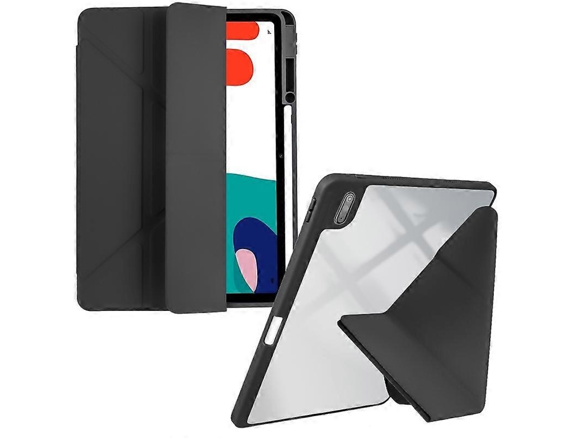 Capa para tablet de couro sintético transparente e acrílico Webake