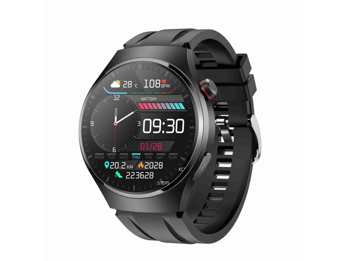 (preto) Smartwatch Amoled De 1,43 Polegadas À Prova D'água Com Função De Ecg/temperatura Corporal