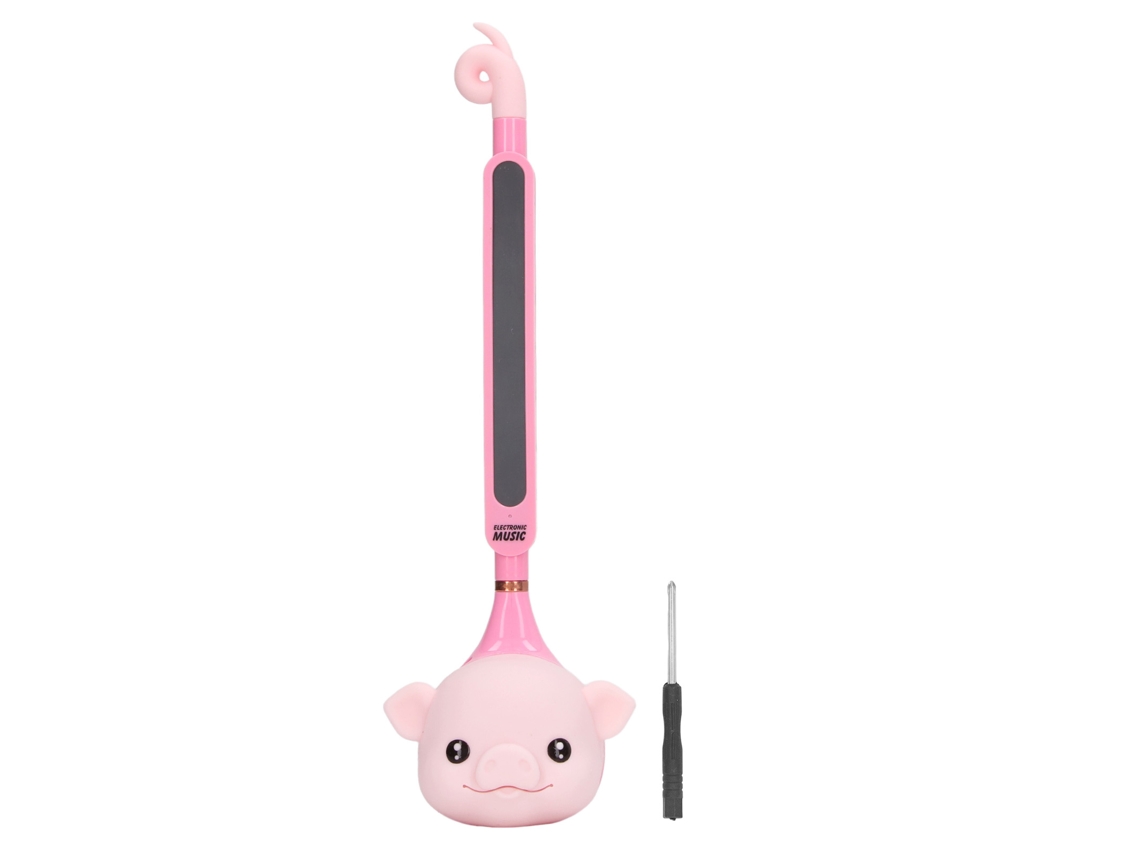 Mali brinquedo Musical Eletrônico Japonês Synthesizer Forma de Porco Rosa Infantil