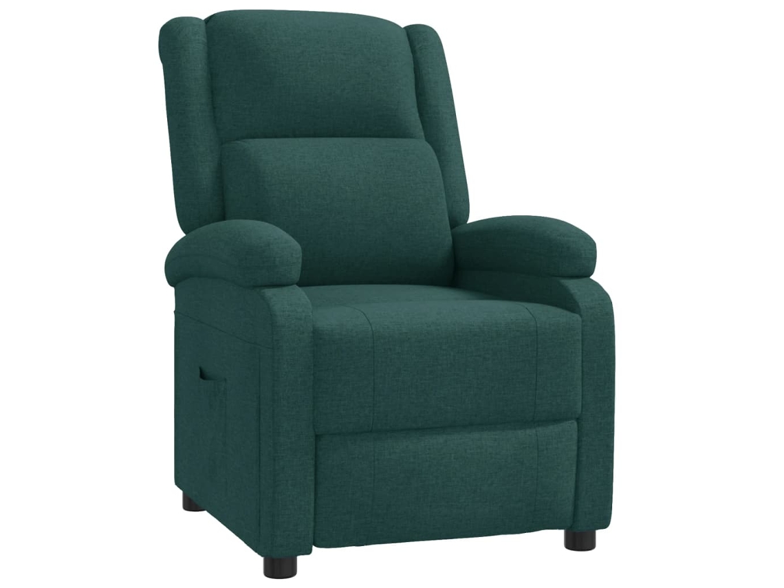 Recliner Chair, Recliner Chairs Vidaxl Verde Tecido