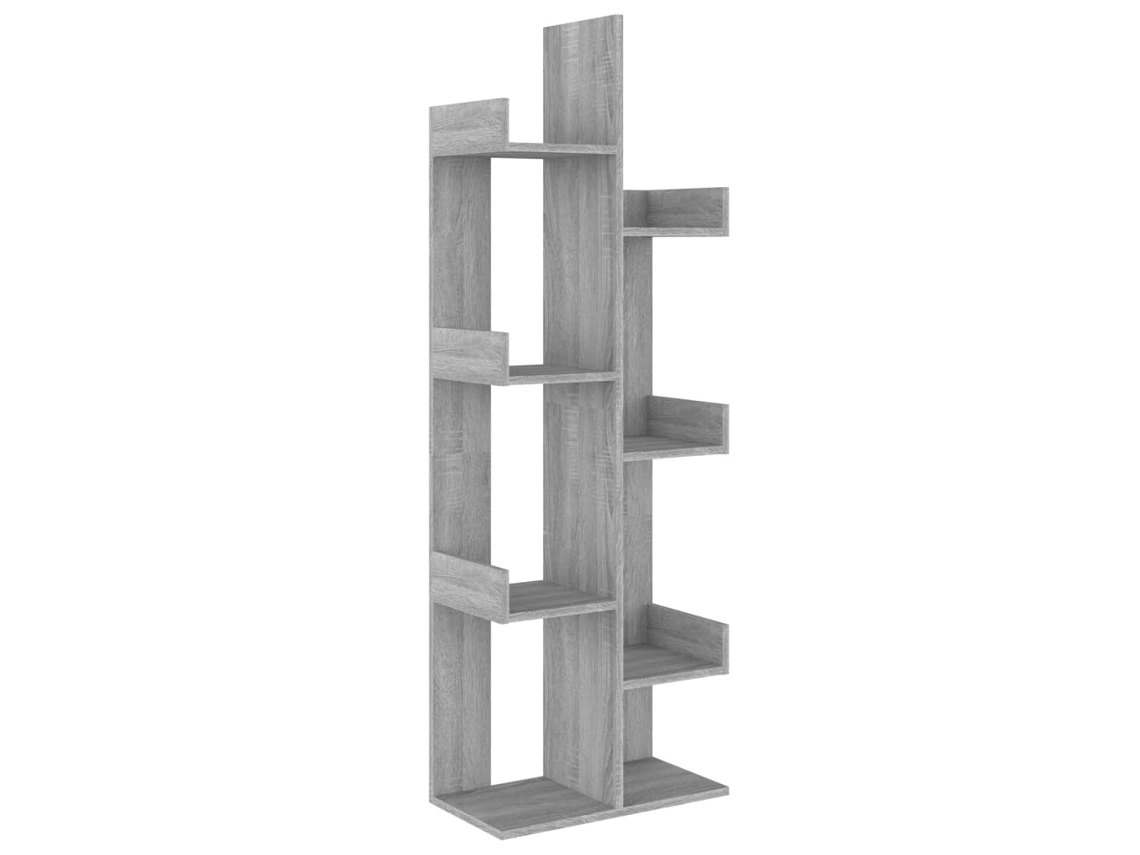Book Cabinet, Book Cabinets Vidaxl Cinzeto Madeira Processada (n/a)