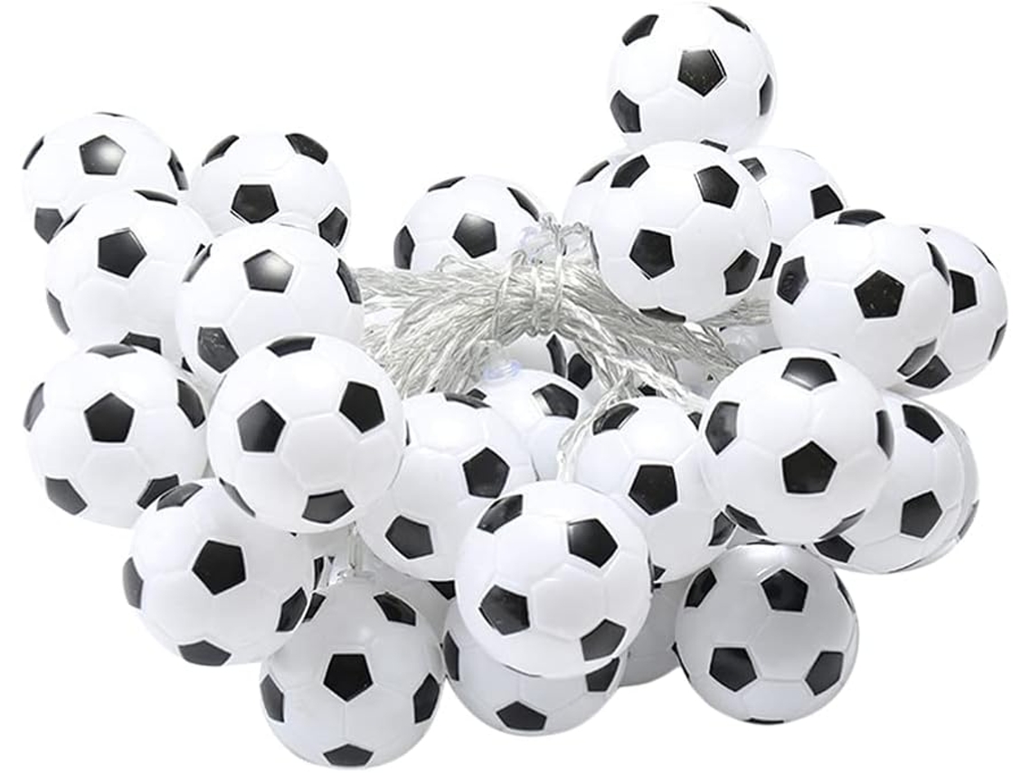 Luzes de Futebol, Luzes Decorativas de Futebol 3 Metros para Quartos Infantis Meninos BRILVIBERA