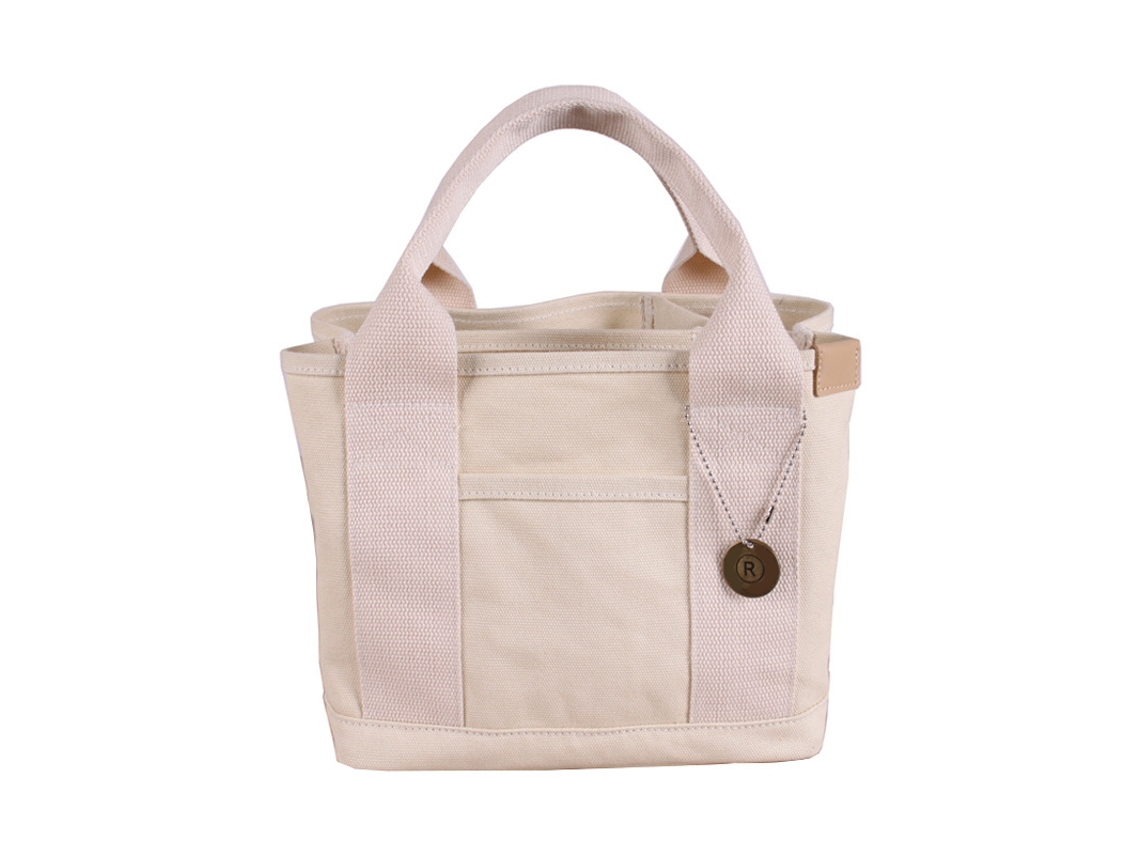Bolsa de Lanche Lona Grande Capacidade Portátil para Esporte Trabalho Branco