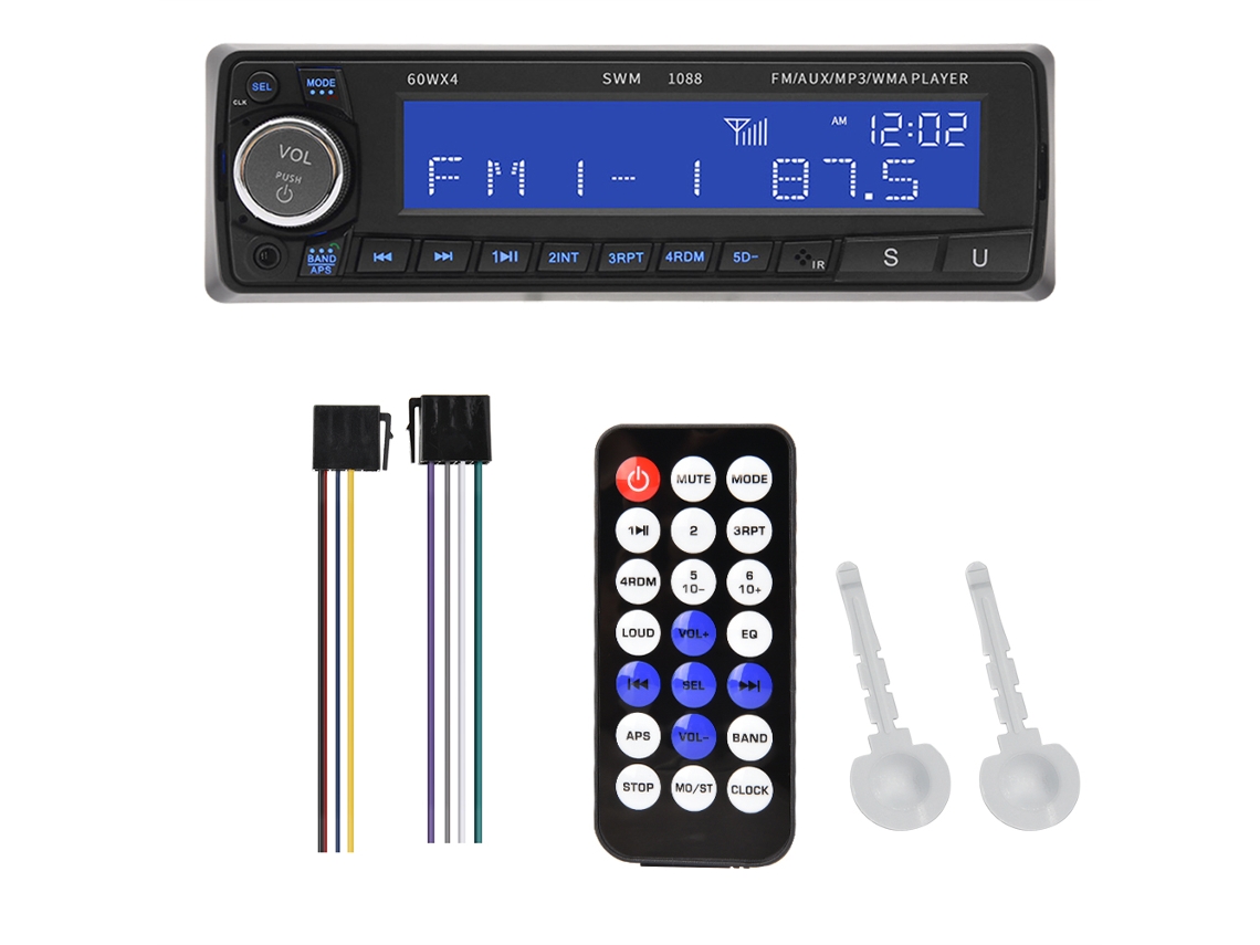 Rádio Carro Mp3 Bluetooth com Aux e Mão Livre