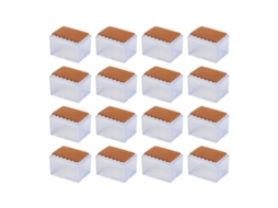 Laxiscreed Conjunto De 16 Tampas De Silicone Para Pés De Cadeiras E Mesas, Antiderrapantes E Reforçadas