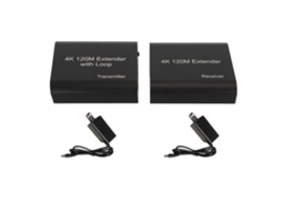 Estensor Kvm Interface Multimídia Hd 4k 30hz Canal Único Rede 120m Plug Us