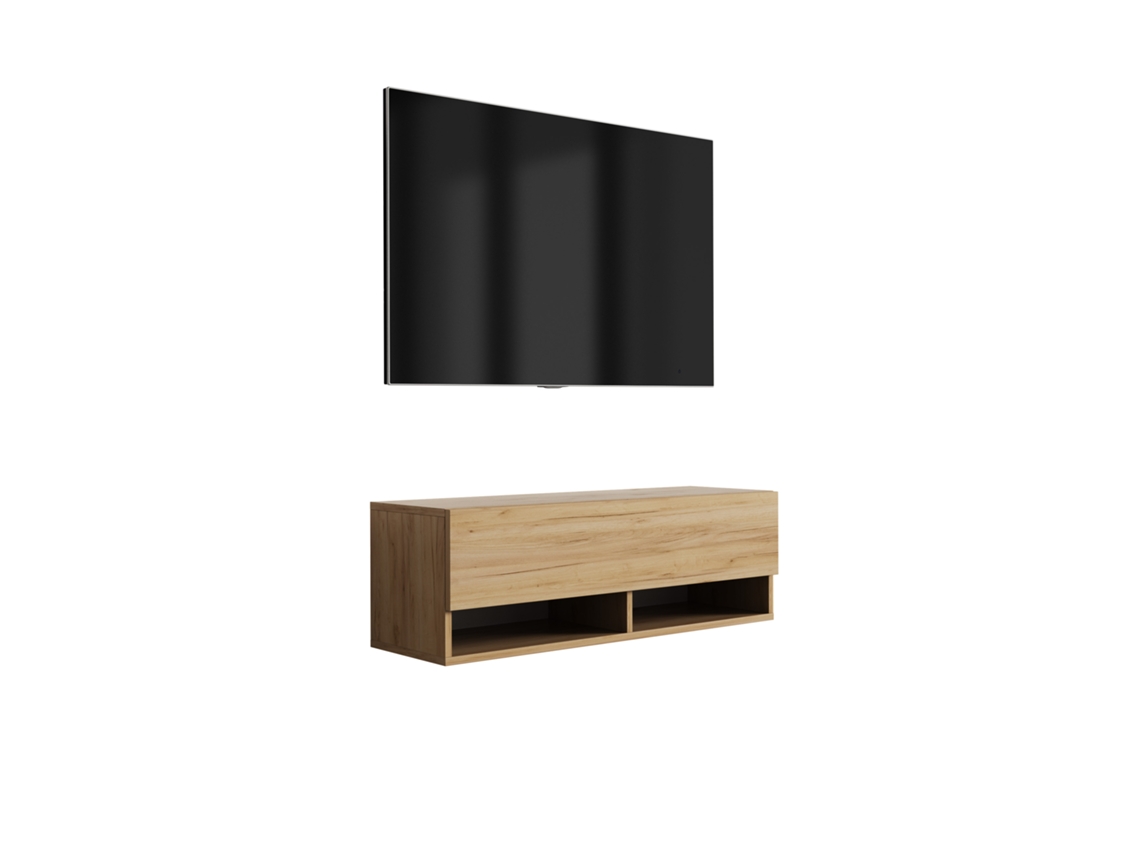Suporte De Tv 100 Cm Carvalho Craft, 100 × 32 × 34 Cm 3E 3XE LIVING.COM