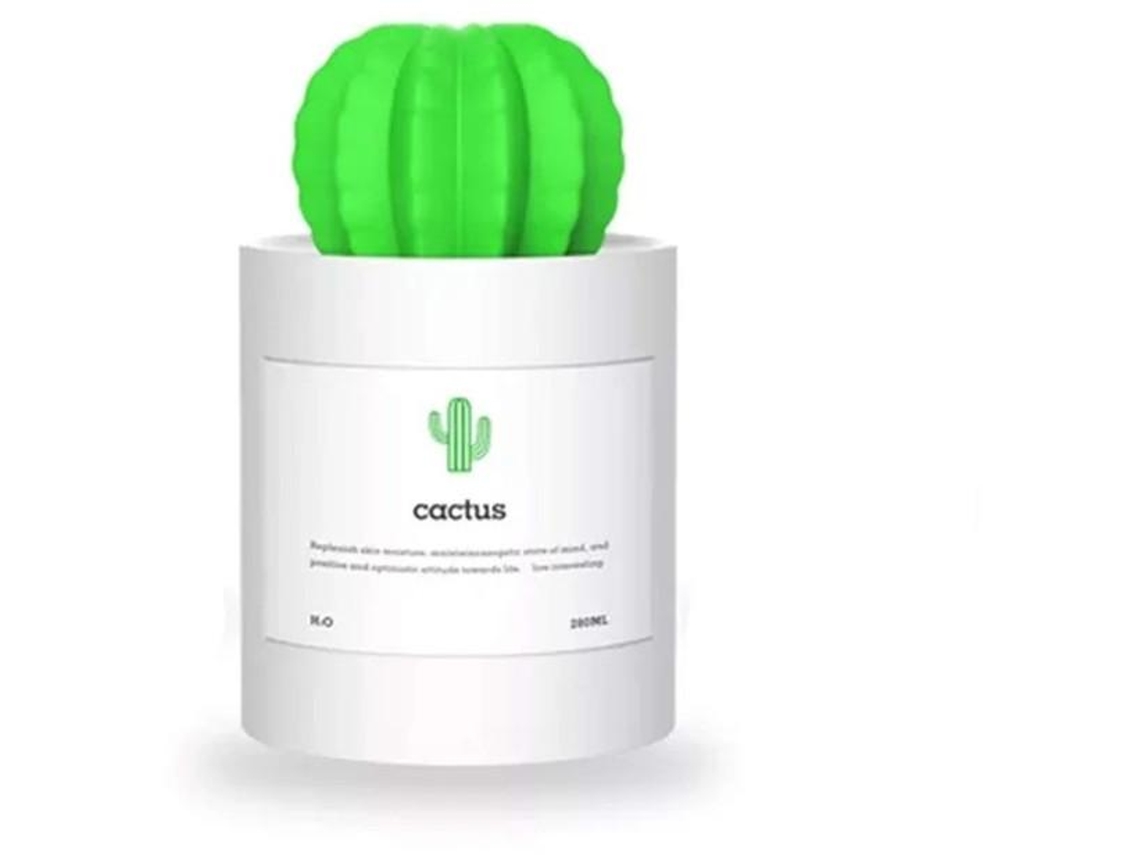 Mini Umidificador Umidificador De Ar Portátil Cactus Usb Cool Mist De 280 Ml Operação Ultrassilenciosa Para Quarto Escritório Casa Ioga Yizhood