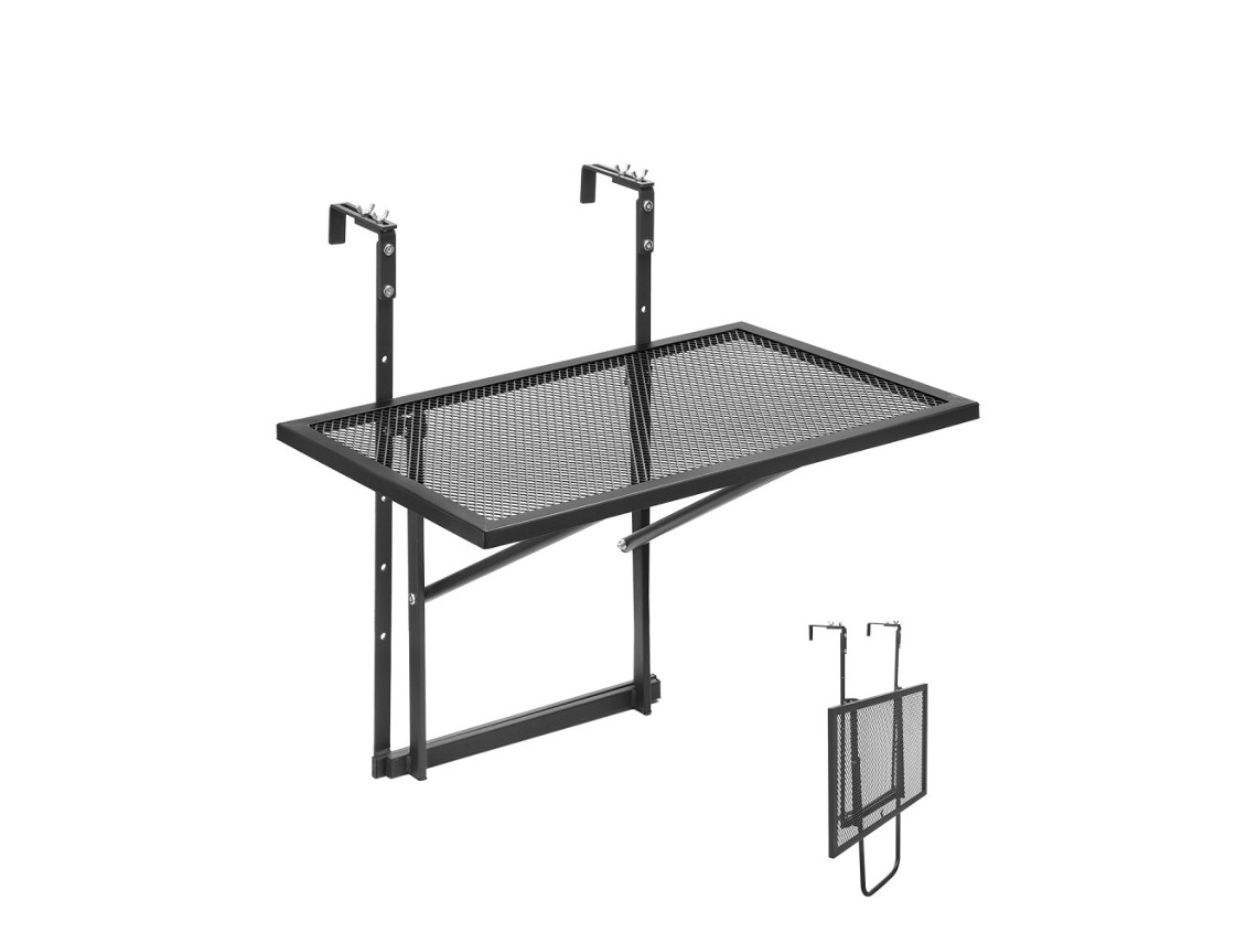 Mesa Suspensa Ajustável E Resistente Em Inox Para Varanda Tekmaquinas