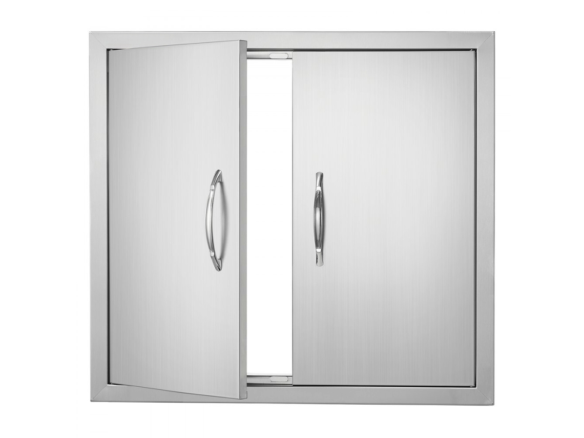 Porta De Acesso E Dupla Em Inox Para Cozinhas E Ilha De Grelhador 660x609 Mm Tekmaquinas