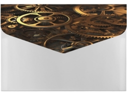 Pasta Organizadora De Arquivos Tamanho Carta Com Engrenagens Steampunk Incríveis, Pasta Expansível Com 6-bolsos