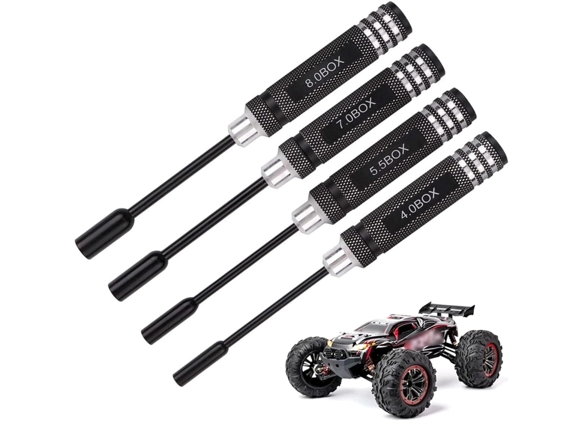 Conjunto De 4 Chaves Sextavadas, 0 5, 5 7, 0 8mm, Kit De Ferramentas Metálicas Para Drones, Chave De Fenda Para Modelos