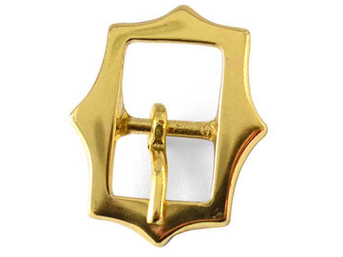 Fivela de Cabeçada de Menorca Pontiaguda Dourado 20 Mmhispano Hipica