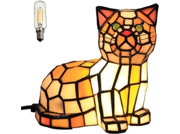 Abajur De Mesa Em Formato Gato Luminária Noturna Escrivaninha Para Crianças Cabeceira Leitura, Decorativa Para Sala De