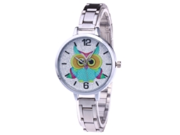 Reloj De Cuarzo Unisex Con Correa De Acero Casual Zhoulianfa Plata