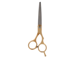 Tesoura De Corte De Cabelo Profissional De Aço Inoxidável Com Design Balanceado Para Salão E Casa Dourado