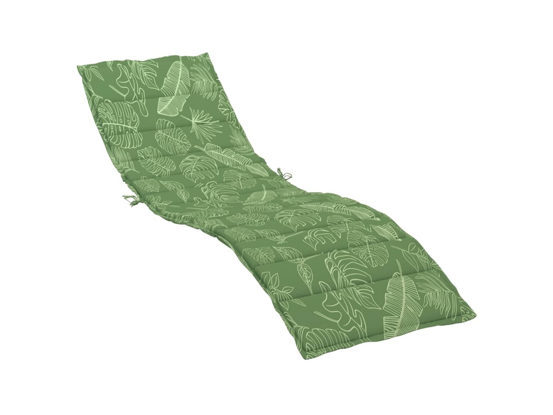 Sun Lounger Cushion, Sun Lounger Cushions Vidaxl Verde Poliéster (200 X 60 X 4 Cm)