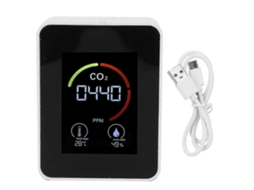 Medidor Digital De Co2 Para Monitoramento Em Tempo Real, Sistema De Alarme Inteligente Para Monitoramento Da Qualidade Do Ar Com Alertas Em Tela