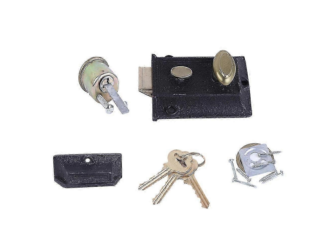 Fechadura De Porta De Entrada De Ferro Fundido Vintage, Trava Antirroubo Durável Aquaforge