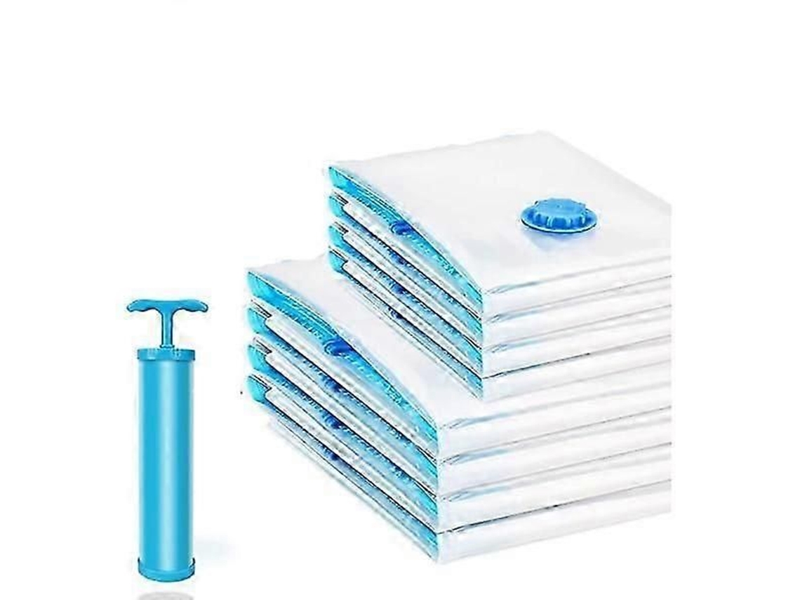 Conjunto De 8 Sacos Armazenamento A Vácuo Xxl Para Aspirador Roupas
