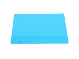 Orevant-tapete De Reparación De Silicona Resistente Al Calor 350x250x4mm Azul Claro Para Soldadura Y Mantenimiento De Teléfonos Y Ordenadores