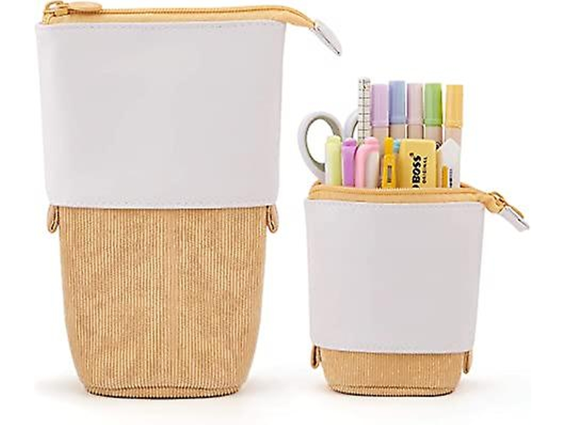Estojo telescópico, mochila escolar, porta-lápis, organizador escolar, material de escritório para meninas, mulheres e adultos, Miraflow