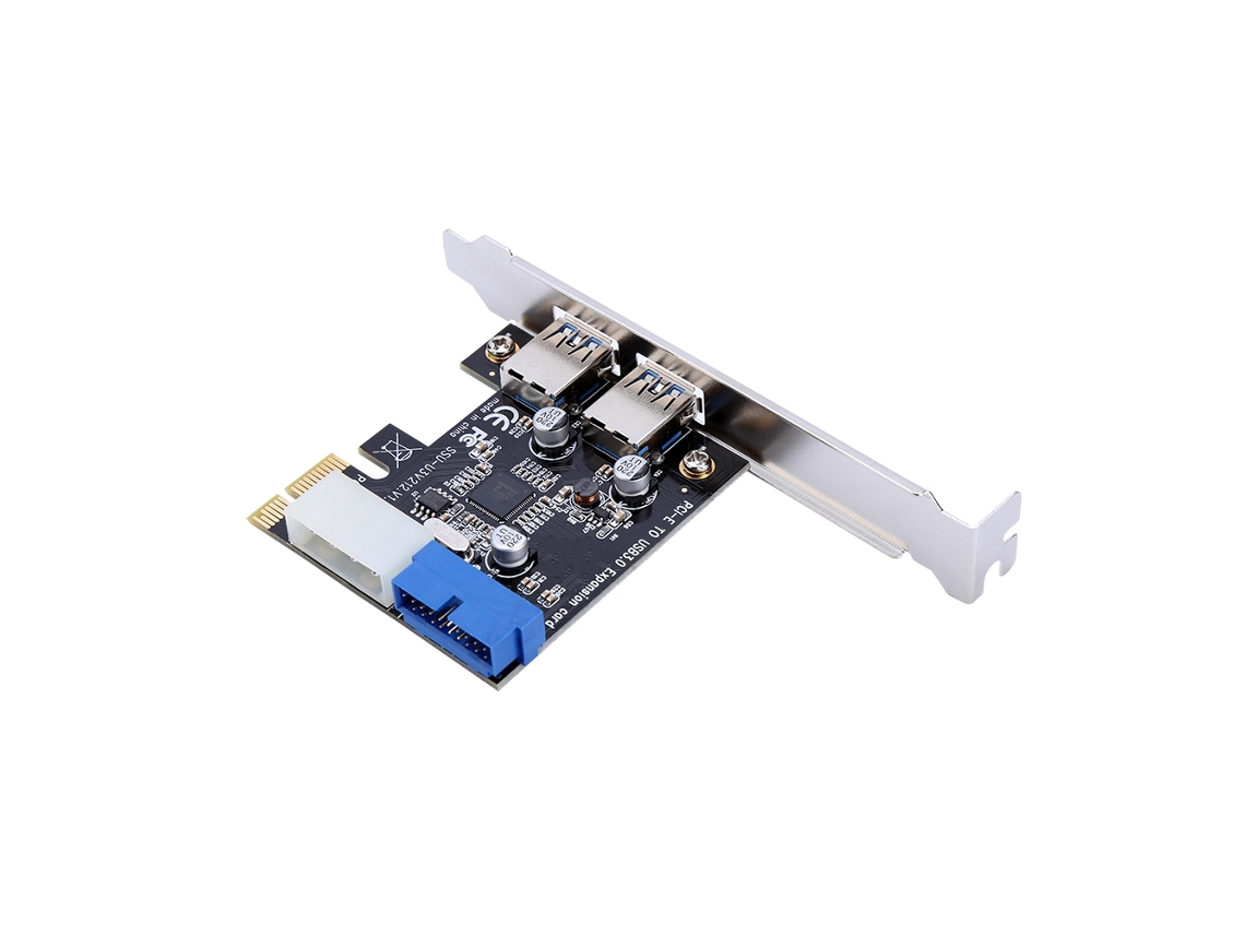 Placa De Expansão Pci-e Para Usb3.0 Com Interface Frontal 19pin