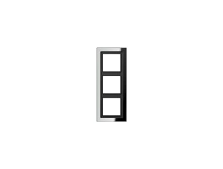 Quadro 3 Elementos Cromados Ls Design Jung Gcrd 2983 (11mm)