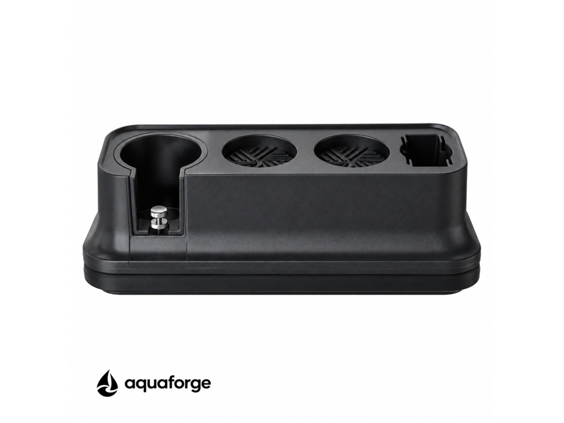 Tamper De Café Aquaforge Com 58 Mm E Abs Para Espresso, Preto