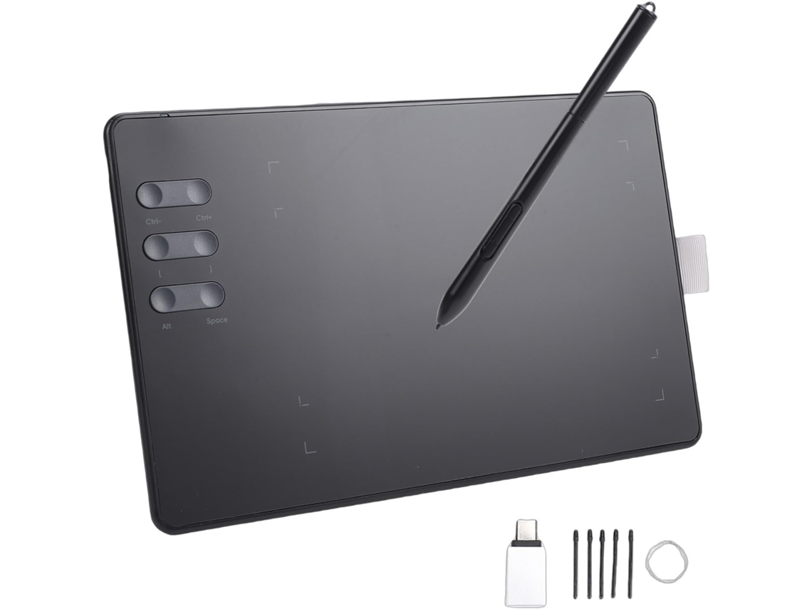 Mesa Digitalizadora Gráfica Com Área De Desenho De 4,49 X 6,81 Polegadas, 16384 Níveis De Pressão