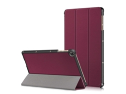 Capa Protetora Tripla De Couro Sintético Para Honor Pad X8 X8 Lite, Huawei Matepad T 10, Antiqueda, Vinho Tinto