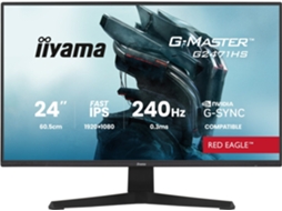 G master G2471hs b1 Red Eagle Gaming monitor 60.5 Cm , Schwarz (matt), Fullhd, Fast ips, Hdmi, Dp, G IIYAMA (23.8 Zoll)