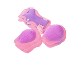 Joelheiras AQUAFORGE para patins, mangas duráveis para bicicleta e patinação no gelo, rosa e roxo