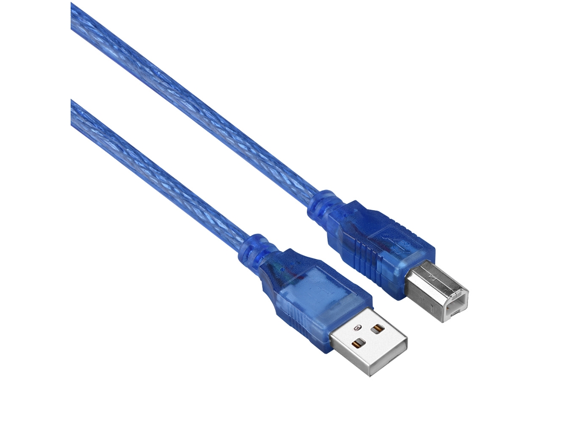 Cabo De Impressora (interface Usb 2.0, Comprimento De 4,5 Metros, Cor Azul)