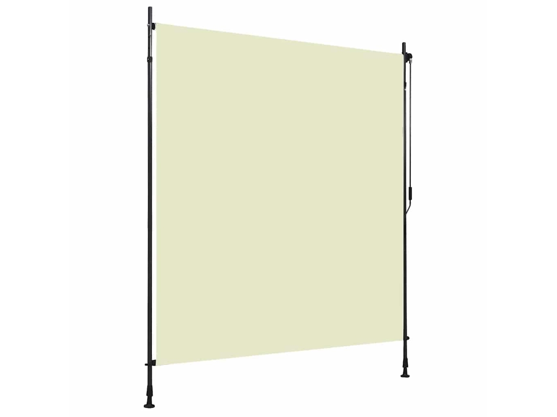 Vidaxl Estore De Rolo Para Exterior 200x270 Cm Creme