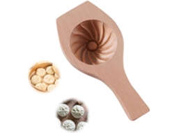 1 Molde De Madeira Para Bolos E Pães Cozidos No Vapor, Em Formato De Flor, Para O Festival Da Lua. Ideal Do Meio Outono. Molde Pães Cozidos No Vapor