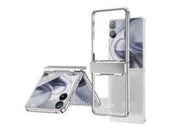 Capa Dobrável De Pc Galvanizada Com Protetor De Tela Para Xiaomi Mix Flip 2, Prata