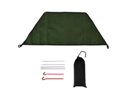 Quebra Vento Verde para Camping, Fogão, Para Brisa Dobrável Uso Externo, Churrasqueira de Jardim CHABERLU
