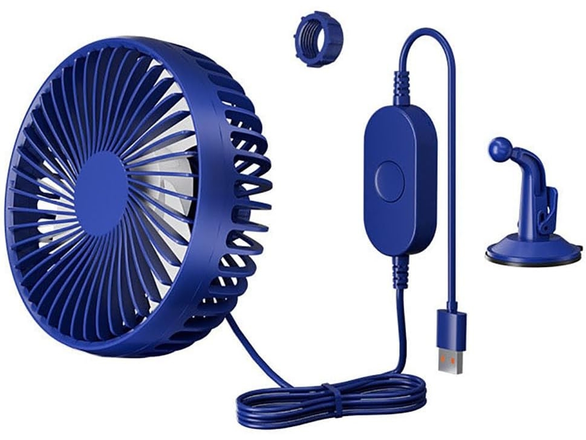Ventilador De Resfriamento Usb Bivolt 24v 12v Para Caminhão Van