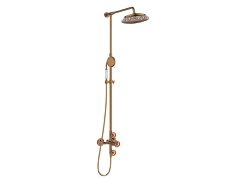 Indus Coluna De Duche Termostática Em Cobre Escovado Essebagno