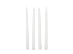 Lurelia Vela Led, 4 Peças, A Pilhas, Branco
