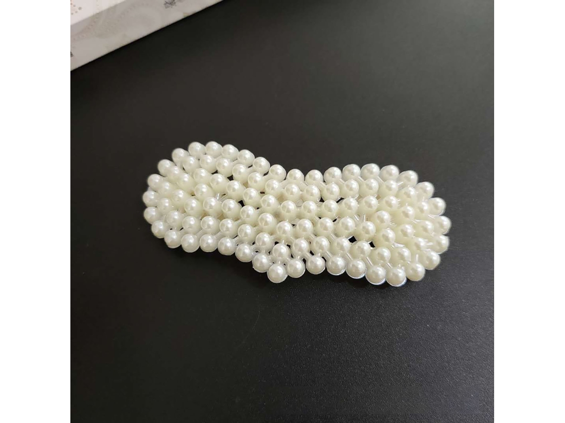 2026 pinça de Cabelo com Pérolas Falsas Fashion e Linda para Meninas, Acessório para Franja Lateral
