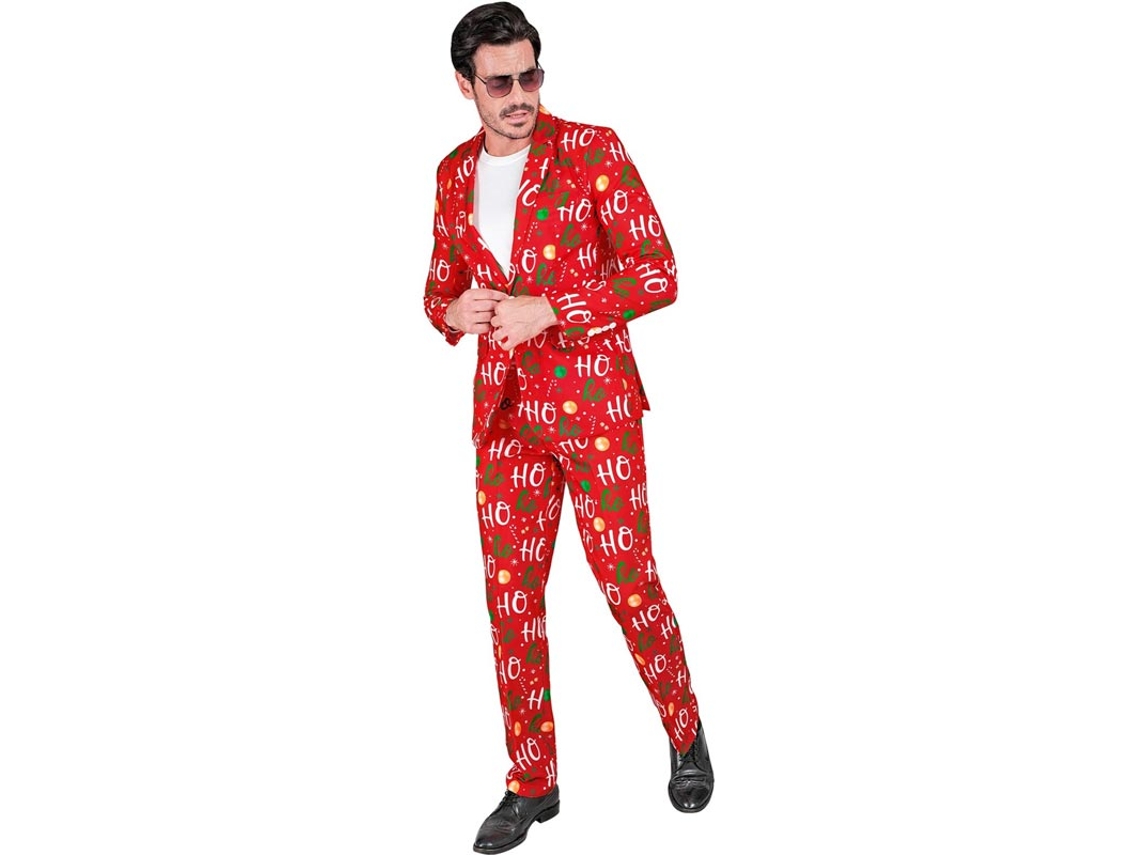 Engraçado Feliz Natal ho terno vermelho para homens