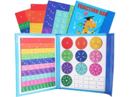 Conjunto Peças Magnéticas Frações Círculos Frações, Kit De Manipulação Matemática, Recursos Visuais