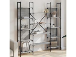 Vidaxl Estante 155,5x24x166,5 Cm Derivados De Madeira Cinzento Sonoma