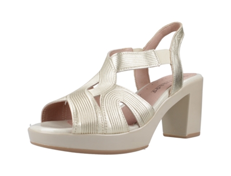 Sapatos De Mulher Pitillos Tecido Dourado (38)